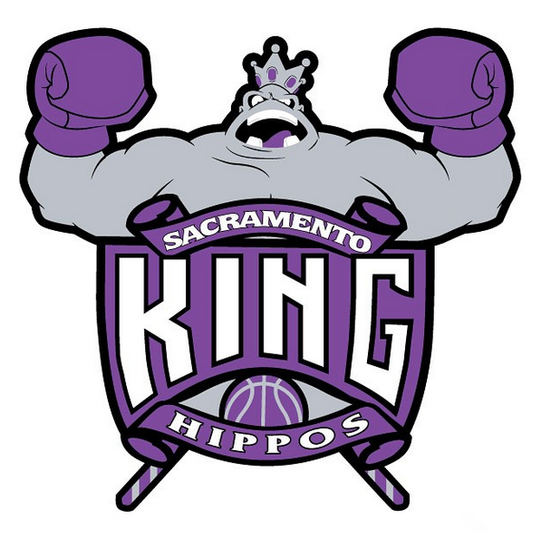 Sacramento King Hippos logo iron on heat transfer